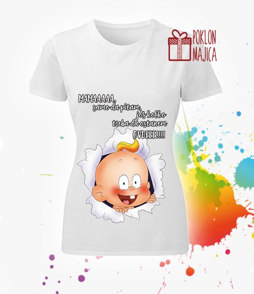 Majice sa stampom natpisom slikom/Za trudnice/bele MZ.jpg